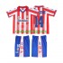 Camisola Atlético Madrid SIMEONE 14 1996 1997 Retro Criança Equipamento Primeiro Manga Curta
